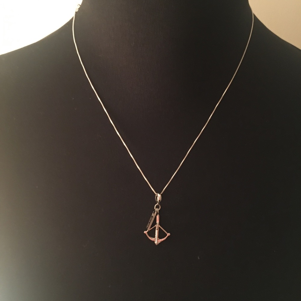 Sterling Silver Daryl Dixon Crossbow Necklace